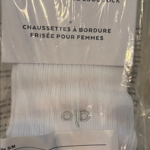 NWT Authentic ALO Yoga Women's Lettuce Edge Socks & Alo gift bag - Picture 9 of 13